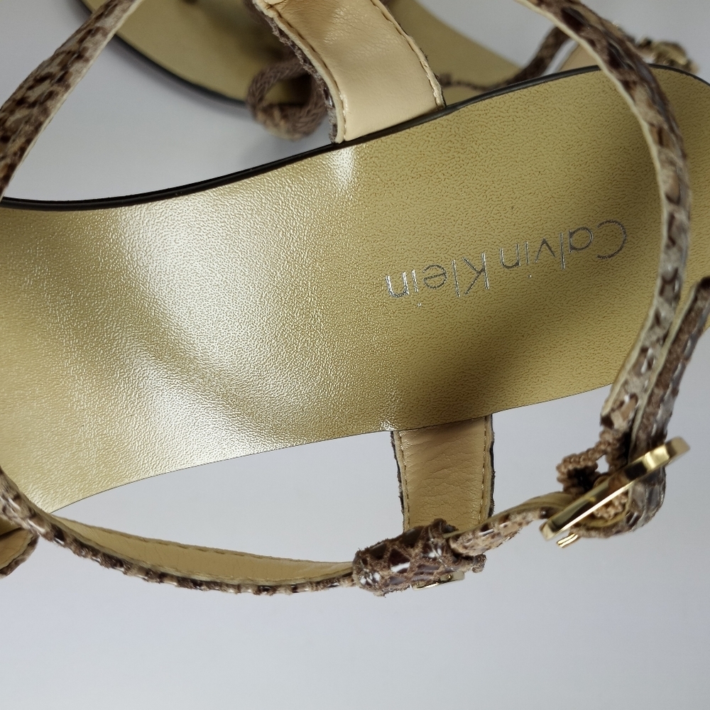 Calvin Klein Python Rope Sandals - Picture 5 of 7